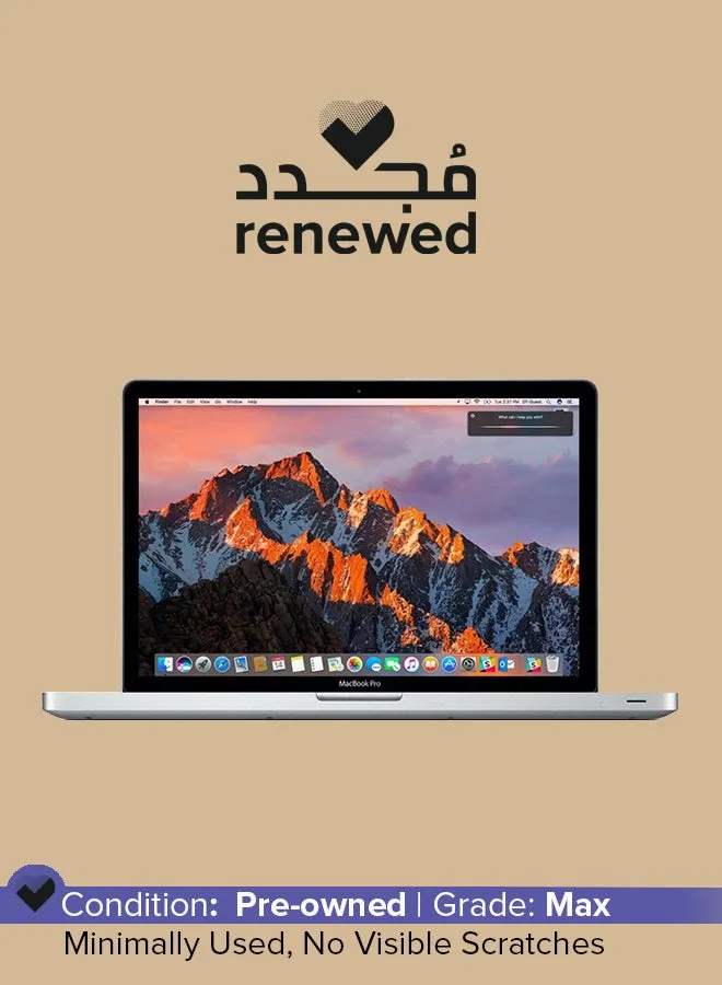 تم تجديده - كمبيوتر محمول Macbook Pro A1278 (2011) بشاشة مقاس 13.3 بوصة، ومعالج Intel Core i5/الجيل الثاني/ذاكرة وصول عشوائي سعة 8 جيجابايت/محرك أقراص صلبة سعة 500 جيجابايت/بطاقة رسومات عالية الدقة سعة 384 ميجابايت، فضي وانجليزي فضي-1