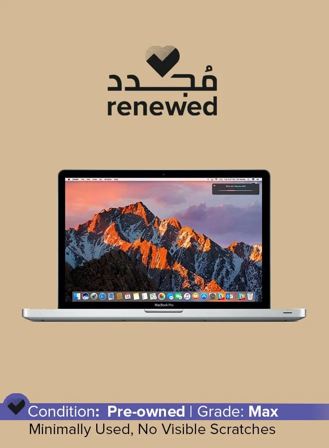 تم تجديده - كمبيوتر محمول ماك بوك برو A1502 (2015) بشاشة مقاس 13.3 بوصة ومعالج إنتل كور i5/الجيل الخامس وذاكرة وصول عشوائي سعة 8 جيجابايت ومحرك أقراص SSD سعة 128 جيجابايت وبطاقة رسومات إنتل آيريس سعة 1.5 جيجابايت باللغة الإنجليزية فضي-1