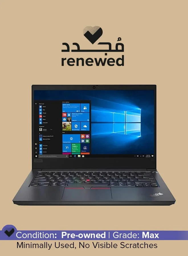 تم تجديده - كمبيوتر محمول ThinkPad E14 بشاشة FHD مقاس 14 بوصة، ومعالج Intel Core i3-10th Gen/ذاكرة الوصول العشوائي DDR4 سعة 8 جيجابايت/محرك أقراص SSD سعة 256 جيجابايت/نظام التشغيل Windows 10 Pro إنجليزي أسود-1