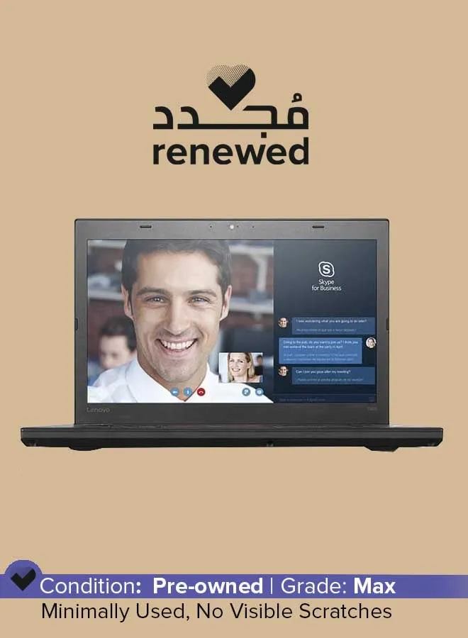 تم تجديده - كمبيوتر محمول Thinkpad T460 بشاشة مقاس 14 بوصة، ومعالج Intel Core i5، وذاكرة الوصول العشوائي (RAM) من الجيل السادس/ذاكرة وصول عشوائي (RAM) سعة 8 جيجابايت/محرك أقراص SSD سعة 256 جيجابايت/بطاقة رسومات مدمجة 520 بوصة عالية الدقة باللغة الإنجليزية أسود-1