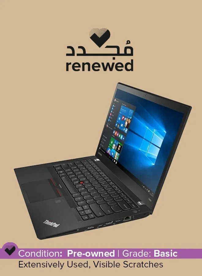 تم تجديده - كمبيوتر محمول Thinkpad T460s (2016) بشاشة مقاس 14 بوصة ومعالج Intel Core i5/الجيل السادس/ذاكرة وصول عشوائي سعة 12 جيجابايت/محرك أقراص SSD سعة 256 جيجابايت/بطاقة رسومات Intel HD 520 إنجليزي أسود-1