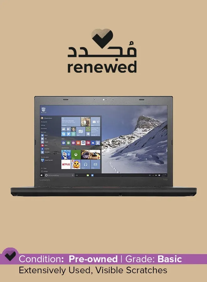 تم تجديده - كمبيوتر محمول Thinkpad T460S (2016) بشاشة مقاس 14 بوصة، ومعالج Intel Core i5/الجيل السادس/ذاكرة وصول عشوائي سعة 8 جيجابايت/محرك أقراص SSD سعة 256 جيجابايت/بطاقة رسومات Intel HD 520 مدمجة باللغة الإنجليزية أسود-1