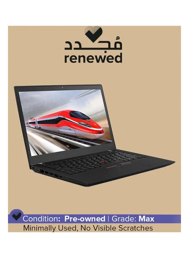 مُجدد - لابتوب ثينك باد T470s إصدار (2017) بشاشة مقاس 14 بوصة ومعالج إنتل كور i5/ الجيل السادس/ ذاكرة رام 8 جيجابايت/ محرك أقراص SSD سعة 256 جيجابايت/ بطاقة رسومات إنتل بدقة عالية الوضوح بلون أسود اللغة الإنجليزية أسود-1