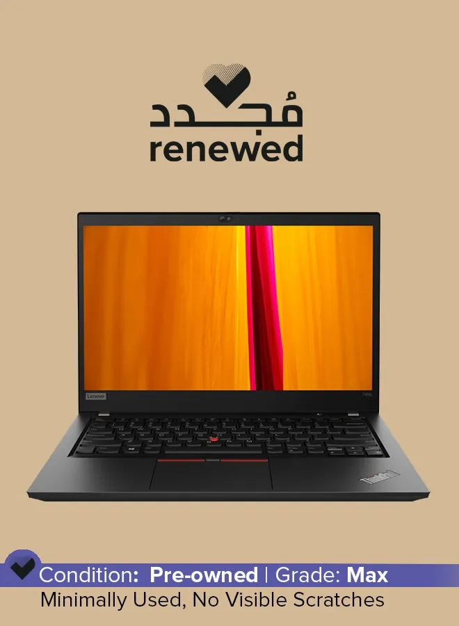 تم تجديده - كمبيوتر محمول ThinkPad T495 Pro بشاشة مقاس 14 بوصة، وذاكرة رسومات AMD Ryzen 7/2 جيجابايت/ذاكرة الوصول العشوائي 16 جيجابايت/محرك أقراص SSD سعة 256 جيجابايت/نظام التشغيل Windows 10 Pro، إنجليزي أسود إنجليزي أسود-1