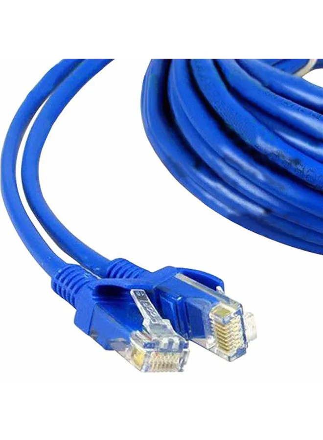 كابل وسلك Cat6 لراوتر الشبكة المحلية إيثرنت مزود بوصلة RJ 45 أزرق-2