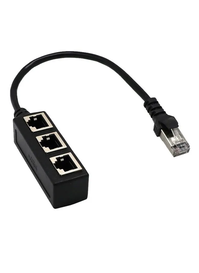 RJ45 1 To 3 Ethernet LAN Network Cable Splitter 3 Way Extender Adapter Connector-1