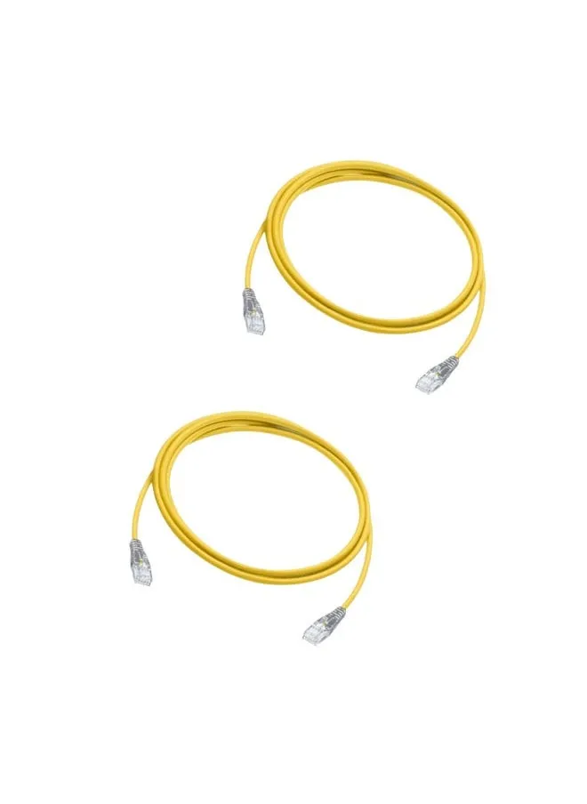 كيبل شبكة RJ45 CAT6 إيثرنت LAN بطول 3 متر-قطعتين-1