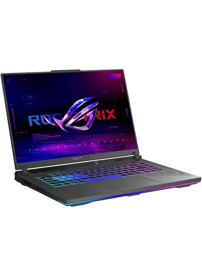 كمبيوتر محمول ROG STRIX G16 بشاشة QHD (2560x1600) مقاس 16 بوصة ومعالج Intel Core i7-14900HX وذاكرة وصول عشوائي 32 جيجابايت ومحرك أقراص SSD سعة 1 تيرابايت وبطاقة رسومات Nvidia GeForce RTX 4070 سعة 8 جيجابايت ونظام تشغيل DOS (بدون نظام تشغيل Windows)-2