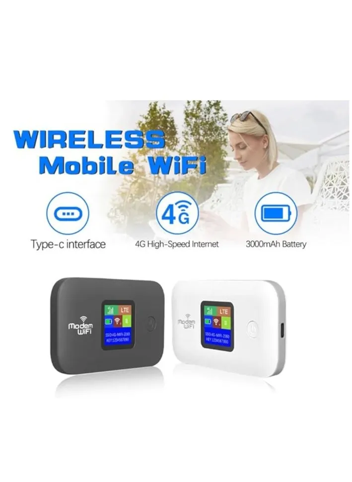 راوتر WiFi 4G لاسلكي محمول صغير، نقطة دفة 150 ميجابت في الثانية، ببطارية 3000mAh، يدعم بطاقة SIM ومكرر إشارة (نسخة أوراسية: B1/B3/B5/B7/B8/B20/B40/B41).-2