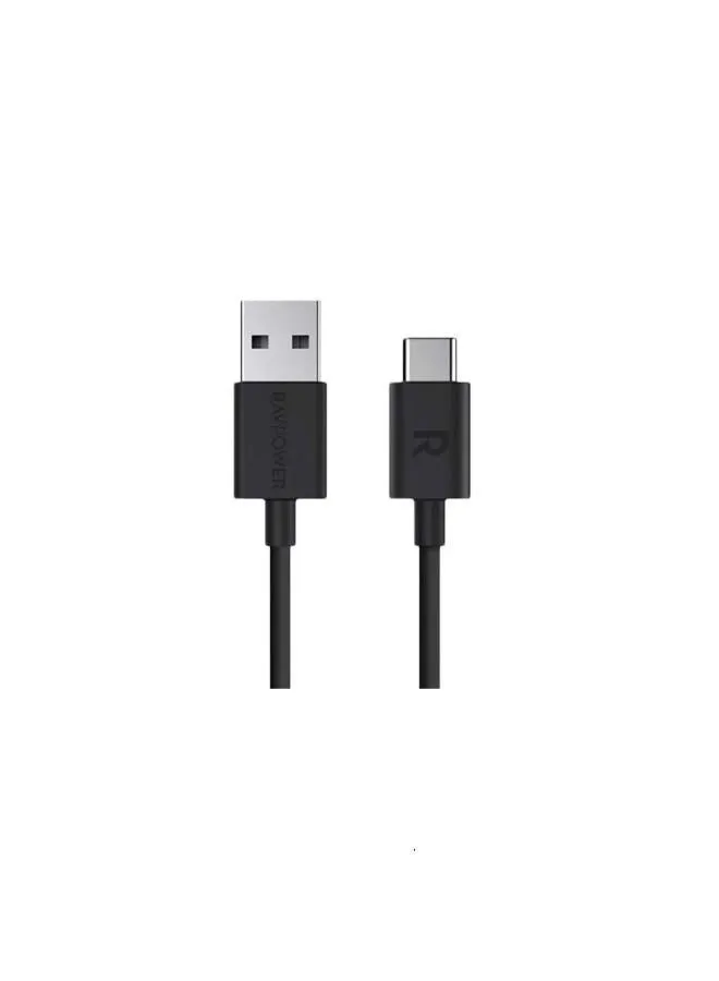 كابل USB-A إلى Type C TPE RP-CB044 بطول 1 متر باللون الأسود-1