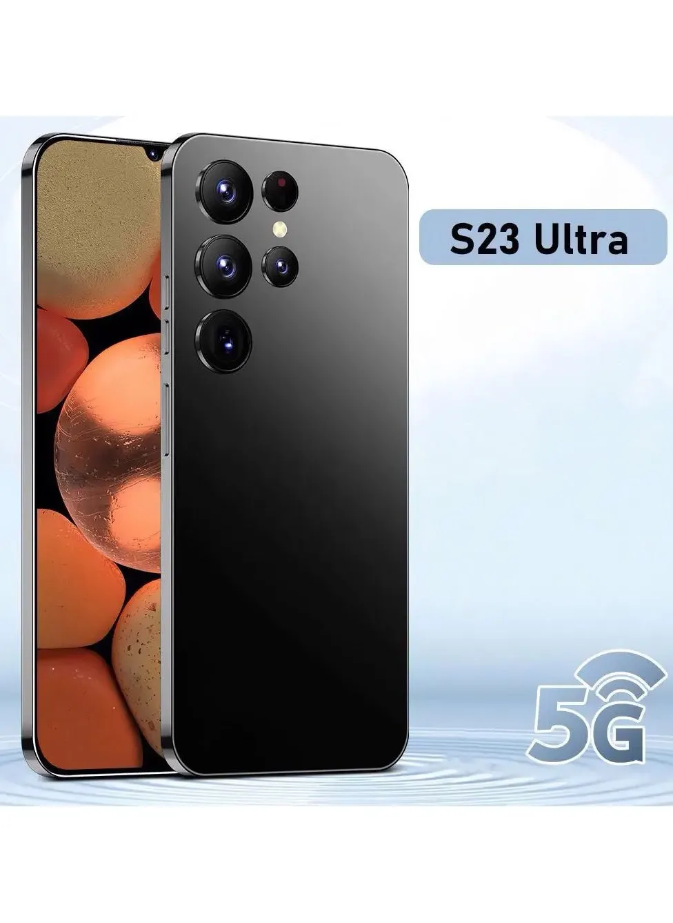 هاتف Sumax S23 Ultra ثنائي الشريحة بشاشة HD لون أسود، ذاكرة وصول عشوائي (RAM) سعة 3 جيجابايت وذاكرة داخلية سعة 64 جيجابايت 5G - إصدار الشرق الأوسط-2