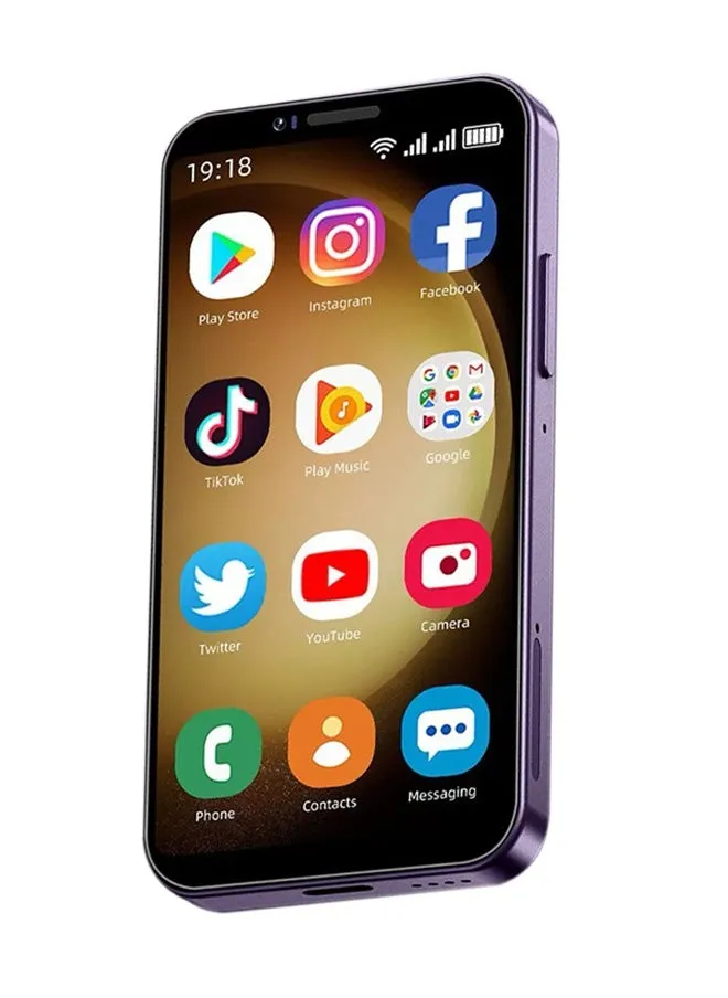 هاتف ذكي صغير S24 Ultra الجيل الثالث 3G، ثنائي الشريحة، شاشة 3.5 انش HD، ذاكرة رام 8 GB وذاكرة داخلية 512 GB، اندرويد 12، بطارية 2600 mAh (بنفسجي)-2