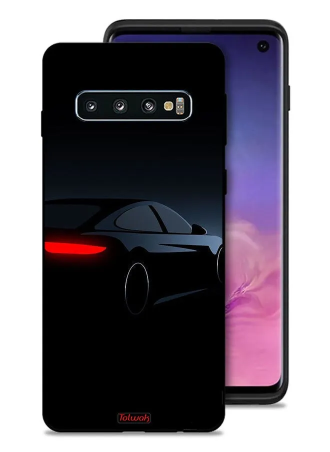 غطاء حماية لهاتف Samsung Galaxy S10 4G - سيارة داكنة-1