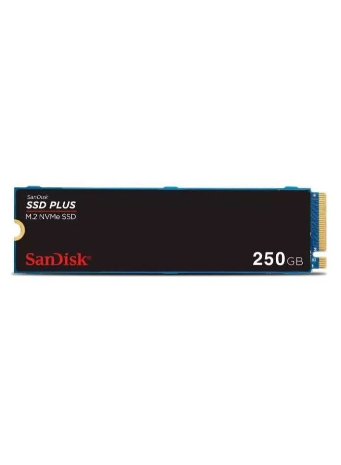 SANDISK SSD PLUS PCIe Gen 3 NVMe SSD، 2400 ميجابايت/ثانية R، ضمان 3 سنوات، 250 جيجابايت 250 جيجابايت-1