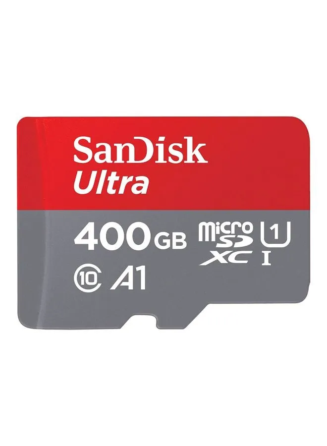 بطاقة سانديسك ألترا MicroSDHC UHS-I سعة 400 جيجابايت مع محول بسرعة تصل إلى 100 ميجابايت/ الثانية 400 GB-1