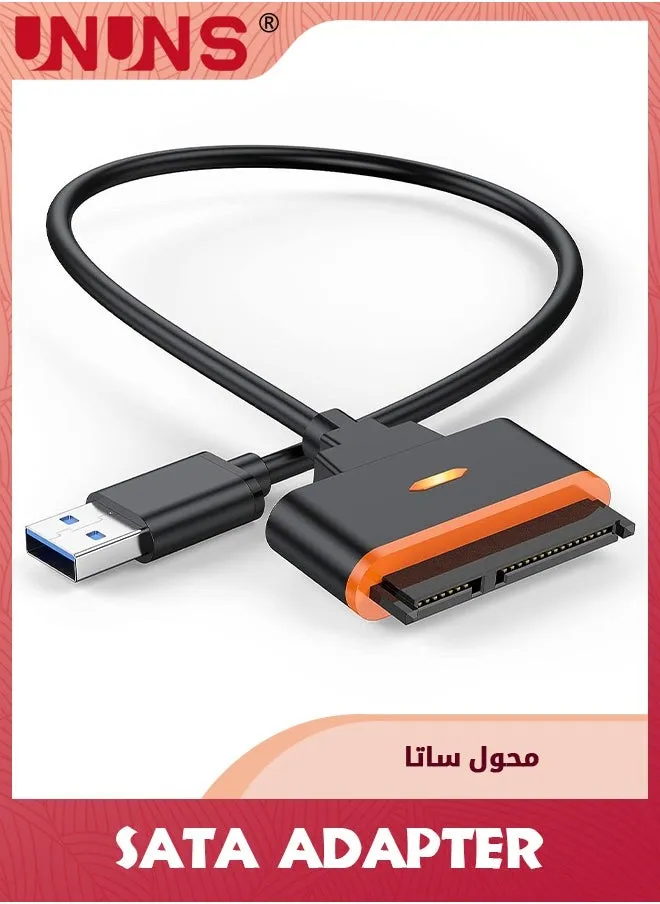 محول SATA إلى USB، كابل محول قرص صلب SATA III 2.5 بوصة USB 3.0، محول SATA A USB يدعم UASP، متوافق لنقل بيانات SSD/HDD بحجم 2.5 بوصة-1