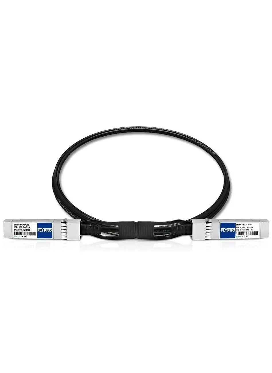 كابل SFP، كابل نحاسي Twinax 10G SFP+ DAC سلبي مباشر لـ Cisco SFP-H10GB-CU3M وUbiquiti وNetgear وMikrotik وD-Link وIntel وSupermicro والمزيد (9.8 قدم)-2