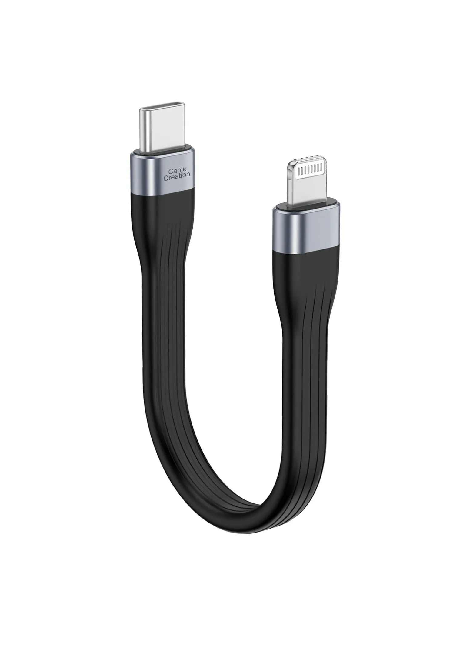 كابل USB C قصير إلى Lightning بطول 0.5 قدم USB C كابل Iphone توصيل الطاقة سلك شحن سريع-1