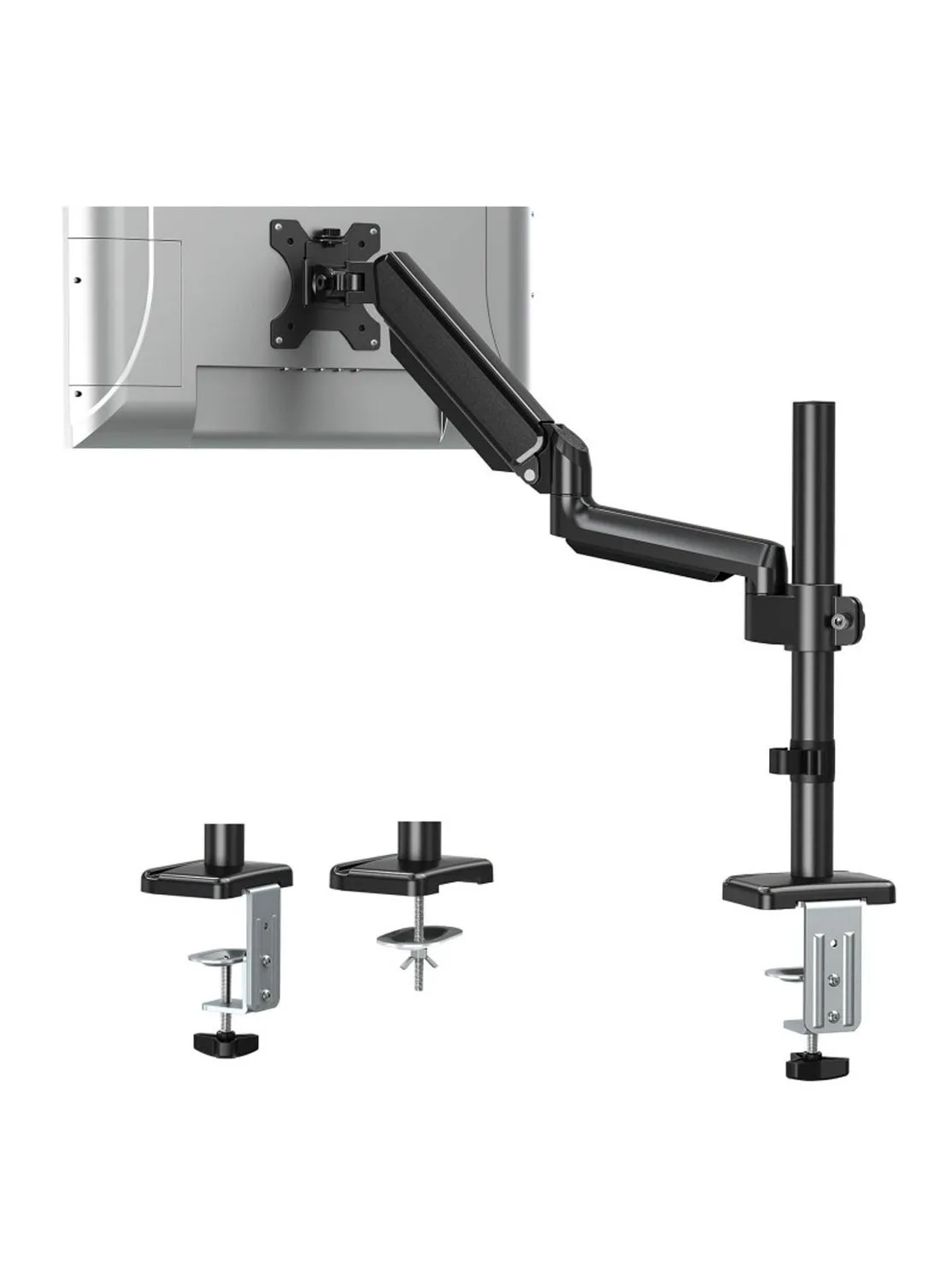 Single Monitor Mount Gas Spring Monitor Arm,Desk Mount Fully Adjustable Fits 13-32 inch Monitors-1