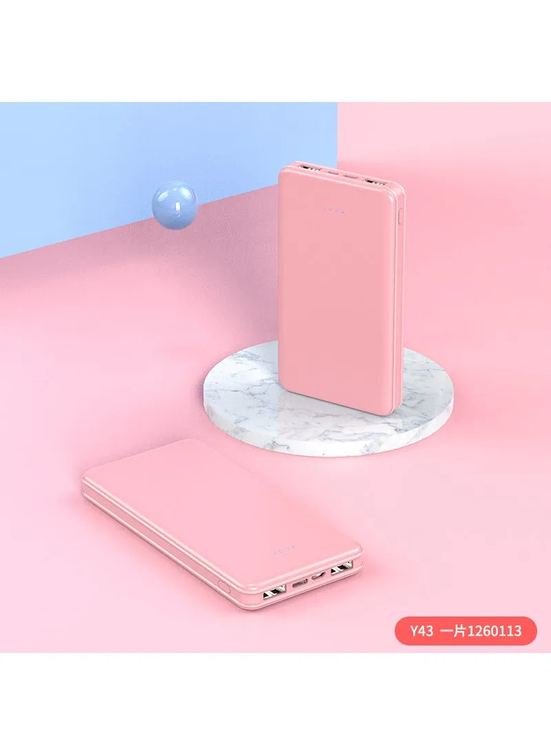 Slim 20000mAh Power Bank Quick Charge Custom Logo Pink-1