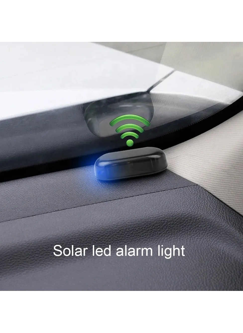 Solar Powered Car Security Alarm LED Light Anti-Theft Warning Flash Fake Flashing Light Blinking Lamp-1