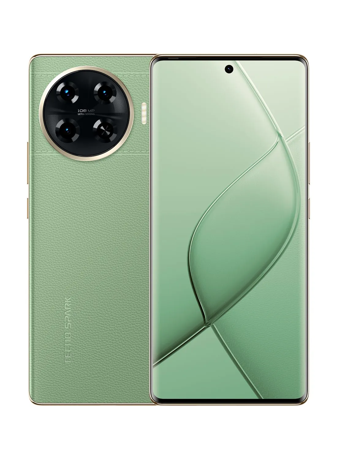 هاتف SPARK 20 Pro + Magic Skin Green ثنائي الشريحة وذاكرة الوصول العشوائي (RAM) سعة 8 جيجابايت وسعة 256 جيجابايت - إصدار الشرق الأوسط-1