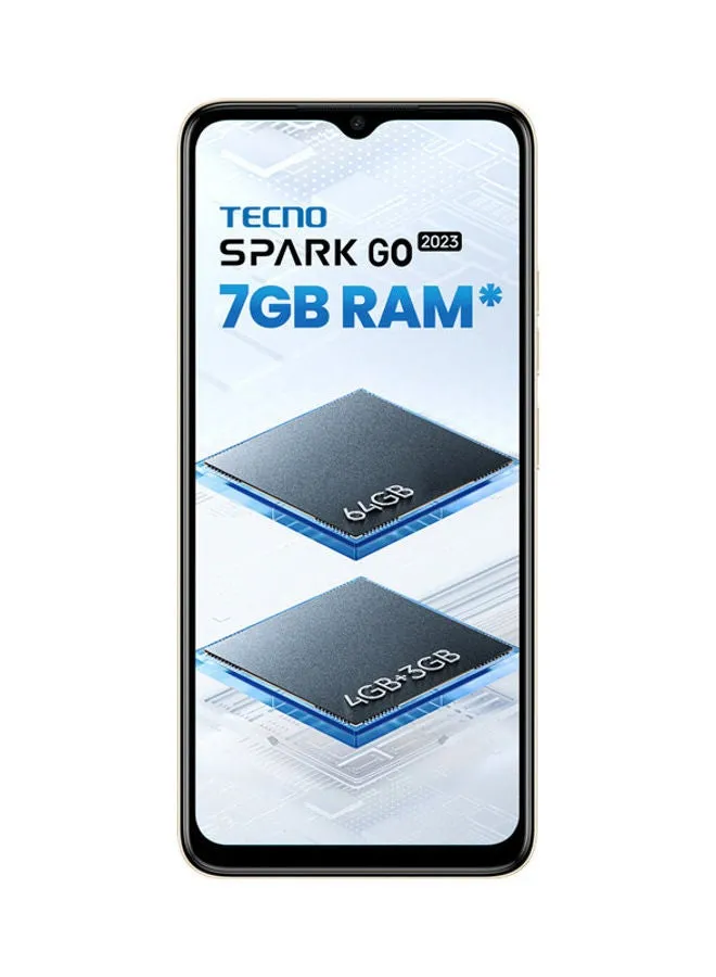 هاتف Spark Go 2023 ثنائي الشريحة باللون البرتقالي وذاكرة الوصول العشوائي (RAM) سعة 4 جيجابايت وذاكرة الوصول العشوائي (RAM) سعة 64 جيجابايت ويدعم تقنية 4G LTE - إصدار الشرق الأوسط-2