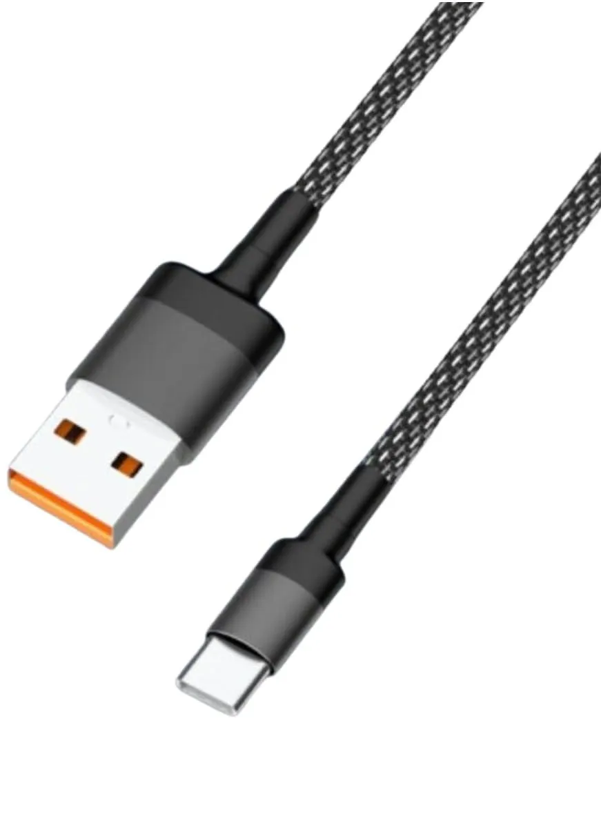 كيبل USB نوع ايه الى USB-C مضفر بالنايلون من سباركي - كيبل شحن ونقل بيانات فائق السرعة 5 امبير | تصميم متين ومضاد للتشابك متوافق مع جميع الاجهزة من النوع سي | (الطول - 1.8 متر/5.9 قدم)-1