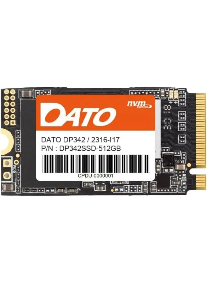 SSD-DATO DP342 PCIe Gen3x4 512GB سرعات تصل إلى 2500 ميجابايت/ثانية و1800 ميجابايت/ثانية-1