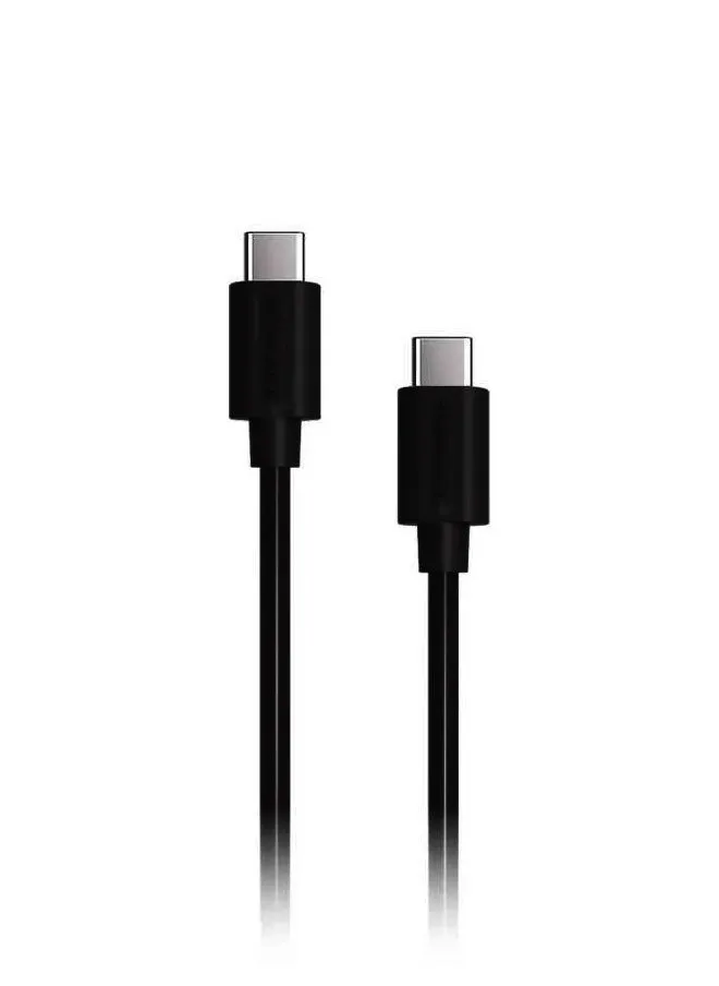 كابل شحن سريع للغاية بمنفذ USB-C إلى USB-C أسود-1