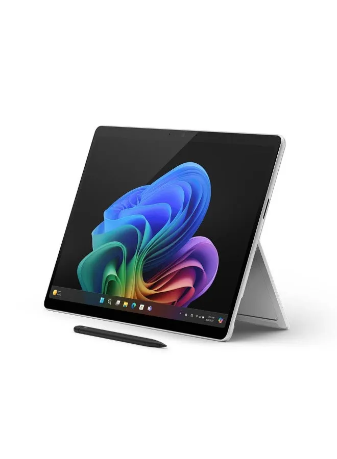 كمبيوتر محمول Surface Pro 11 Copilot+ بشاشة مقاس 13 بوصة ومعالج Qualcomm Snapdragon X Elite وذاكرة وصول عشوائي 16 جيجابايت ومحرك أقراص SSD سعة 512 جيجابايت وبطاقة رسومات Qualcomm Adreno وWindows 11-2