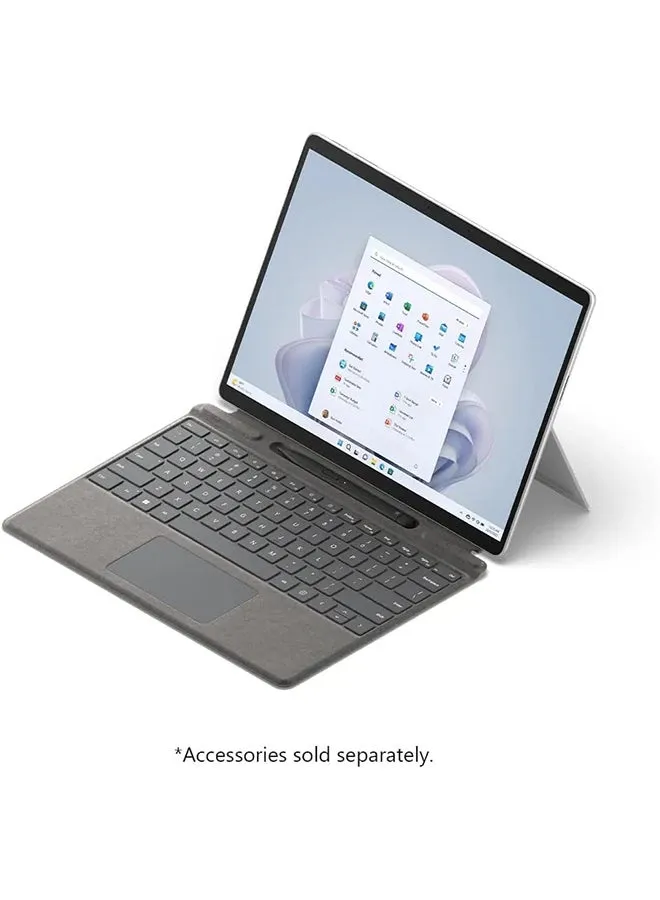 كمبيوتر محمول Surface Pro 9 QIY-00007 قابل للتحويل 2 في 1 بشاشة مقاس 13 بوصة، ومعالج Core i7 1255u/ وذاكرة وصول عشوائي سعة 16 جيجابايت/ ومحرك أقراص SSD سعة 512 جيجابايت/وبطاقة رسومات Intel Iris XE/نظام التشغيل Windows 11 Pro-2