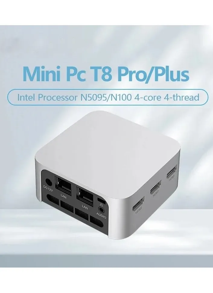 T8 Pro Plus Mini PC Intel 11th Gen Jasper Lake Celeron N5095 Desktop Gaming Computer 8GB 256GB DDR4 WIFI5 BT4.2-1