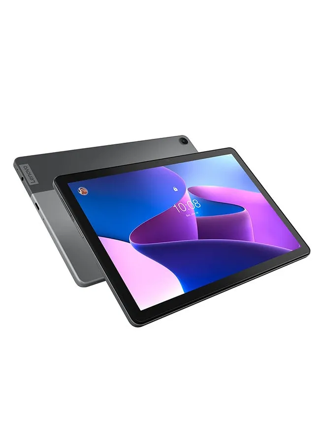 Tab M10 Plus (الجيل الثالث) شاشة 10.61 بوصة بدقة FHD، ذاكرة وصول عشوائي 4 جيجابايت، 128 جيجابايت، واي فاي، رمادي ستورم - إصدار الشرق الأوسط مع قلم دقيق 2 + حافظة فوليو بالداخل-1