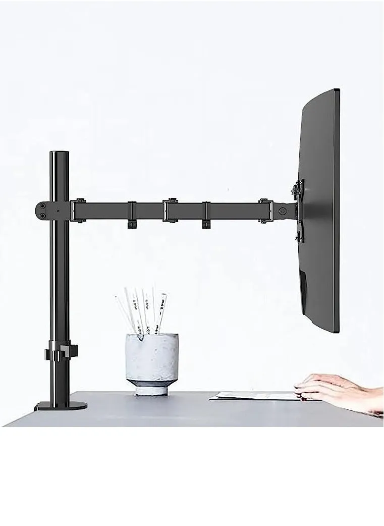 Table Mount mechanical arm bracket, Computer Monitor Desk Mount Stand with Gas Spring, adjustable Height-Assisted Full Motion Single PC Monitor Arm, (Pillar type)-1