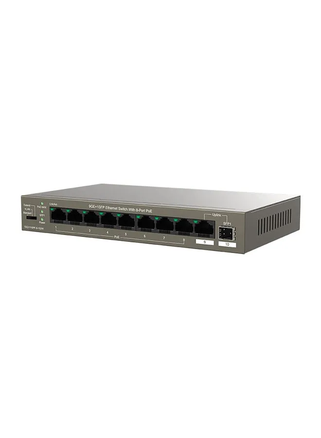 TEG1110PF-8-102W محول إيثرنت 9GE+1SFP مزود بـ 8 منافذ PoE-2