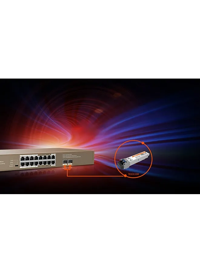 TEG1118P-16-250W محول إيثرنت 16GE+2SFP مزود بـ 16 منفذ PoE-2