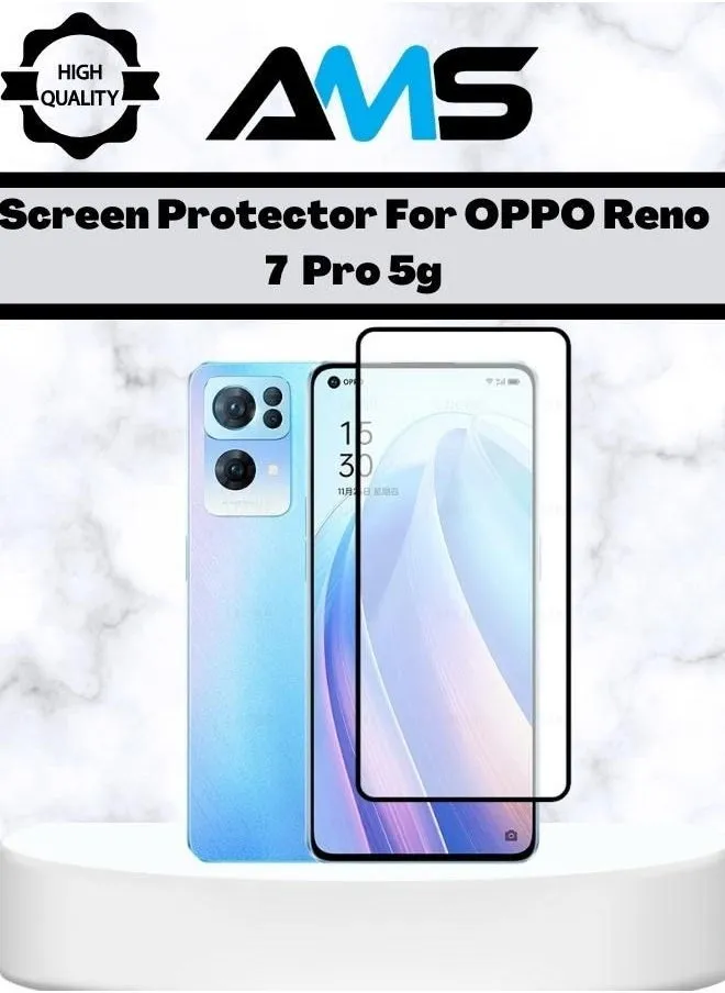 شاشة حماية مصنوعه من الزجاج المقوى لهاتف OPPO Reno 7 Pro-1