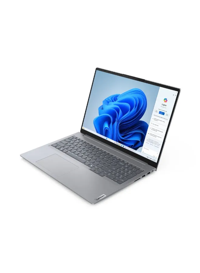 Thinkbook 16 Laptop With 16-Inch Display, Core Ultra 5 125U Processor/16GB RAM/512GB SSD/Intel UHD Graphics/Windows 11 Pro English/Arabic Arctic Grey-2