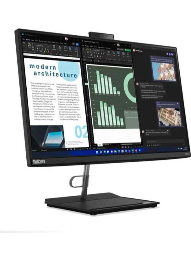 ثينك سنتر نيو V30a 24 الكل في واحد مع شاشة IPS عالية الدقة مقاس 23.8 بوصة ومعالج كور i7-1260P / ذاكرة وصول عشوائي 8 جيجابايت / 512 جيجابايت اس اس دي / بدون نظام تشغيل ويندوز / انتل ايريس اكس اي جرافيكس الإنجليزية/العربية-2
