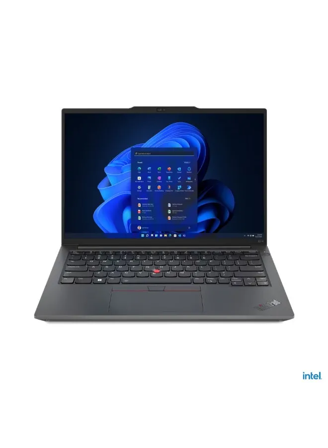 كمبيوتر محمول ThinkPad E14 Gen 5 بشاشة مقاس 14 بوصة (1920 × 1200)، ومعالج Intel¬†Core¬†i5-1335U/ذاكرة وصول عشوائي سعة 8 جيجابايت/محرك أقراص SSD سعة 512 جيجابايت/DOS (بدون نظام تشغيل Windows)/بطاقة رسومات Intel Iris Xe/ الإنجليزية/العربية أسود جرافيت-1