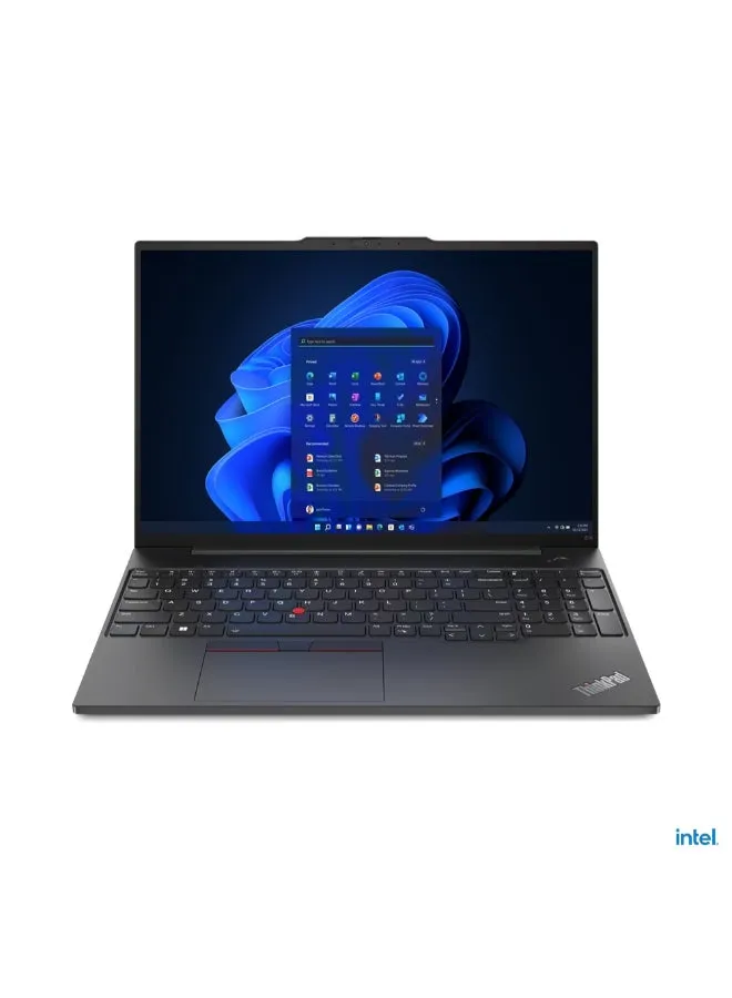 كمبيوتر محمول ThinkPad E16 Gen 1 بشاشة مقاس 16 بوصة (1920 × 1200)، ومعالج Intel¬†Core¬†i5-1335U/ذاكرة وصول عشوائي سعة 8 جيجابايت/محرك أقراص SSD سعة 512 جيجابايت/DOS (بدون نظام التشغيل Windows)/بطاقة رسومات Intel Iris Xe/ الإنجليزية/العربية أسود جرافيت-1