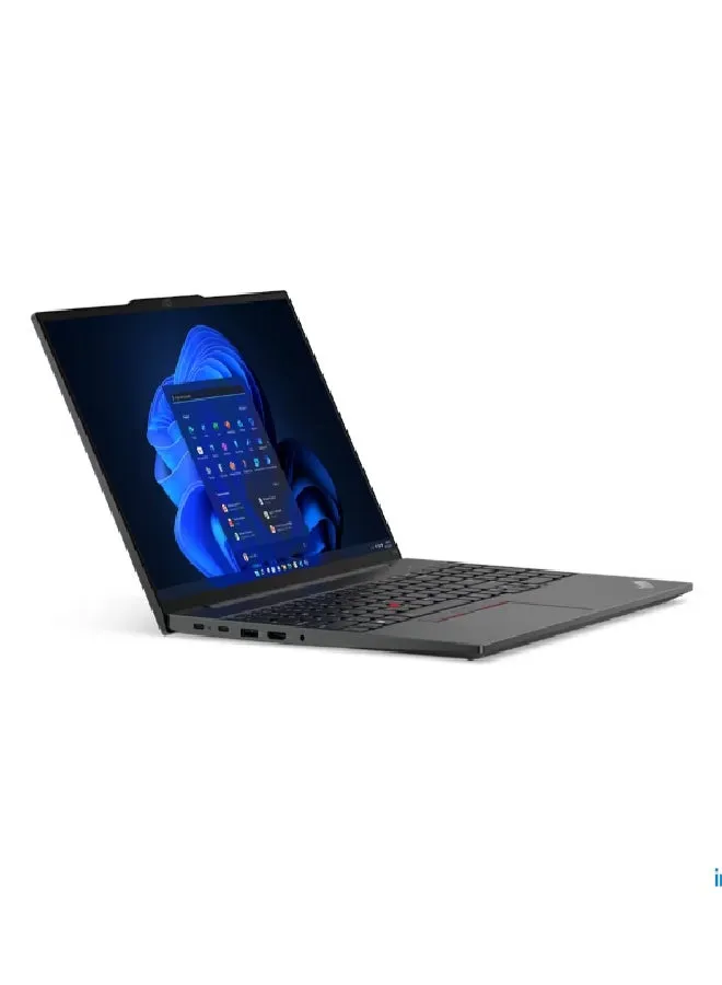 كمبيوتر محمول ThinkPad E16 Gen 1 بشاشة مقاس 16 بوصة (1920 × 1200)، ومعالج Intel¬†Core¬†i5-1335U/ذاكرة وصول عشوائي سعة 8 جيجابايت/محرك أقراص SSD سعة 512 جيجابايت/DOS (بدون نظام التشغيل Windows)/بطاقة رسومات Intel Iris Xe/ الإنجليزية/العربية أسود جرافيت-2