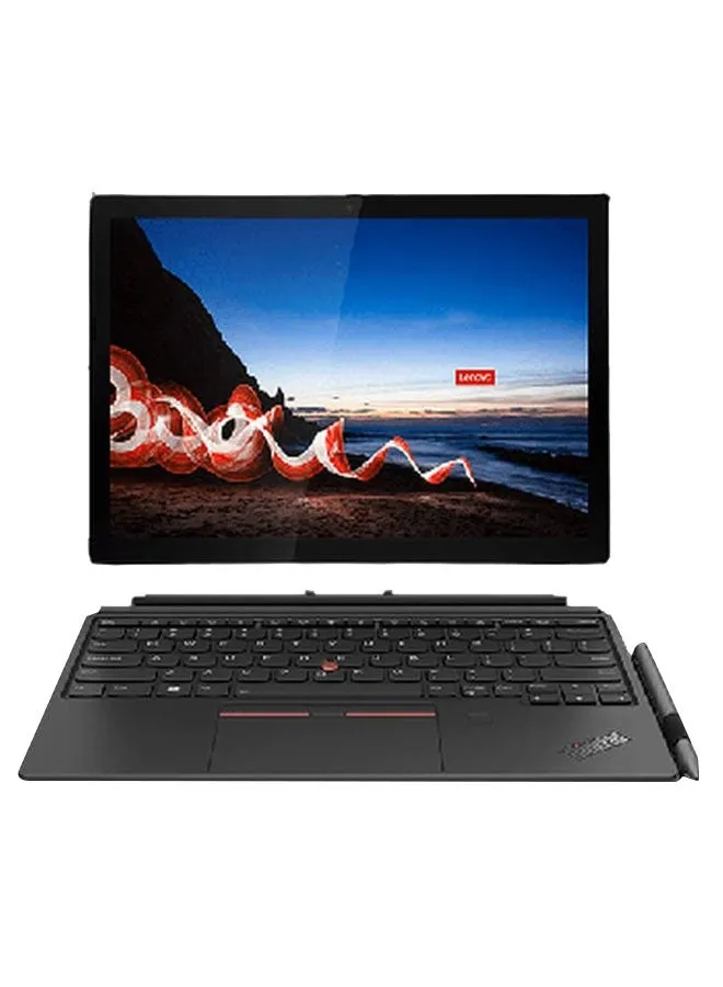 كمبيوتر محمول ThinkPad X12 قابل للفصل 2 في 1 مزود بشاشة FHD+ مقاس 12.3 بوصة، ومعالج Core i7-1160G7 / ذاكرة وصول عشوائي سعة 16 جيجابايت / محرك أقراص SSD سعة 512 جيجابايت / بطاقة رسومات Intel Iris Xe / نظام Win10 Pro / لغة إنجليزية/عربية أسود الإنجليزية/العربية-1