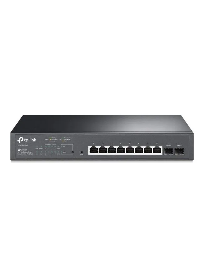 TL-SG2210MP | محول Jetstream 10 منافذ Gigabit Smart Managed PoE | 8 منافذ PoE+ بقوة 150 وات، 2 فتحات SFP | Omada SDN Integrated | استرداد PoE | IPv6 | توجيه ثابت | حماية محدودة مدى الحياة-1