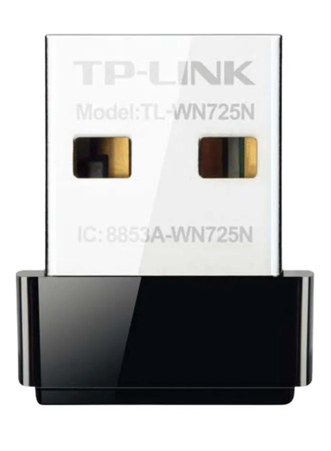 محول USB نانو لاسلكي بسرعة 150 ميجابت في الثانية Tp-Link طراز [Tl-Wn725N] أسود/فضي-1