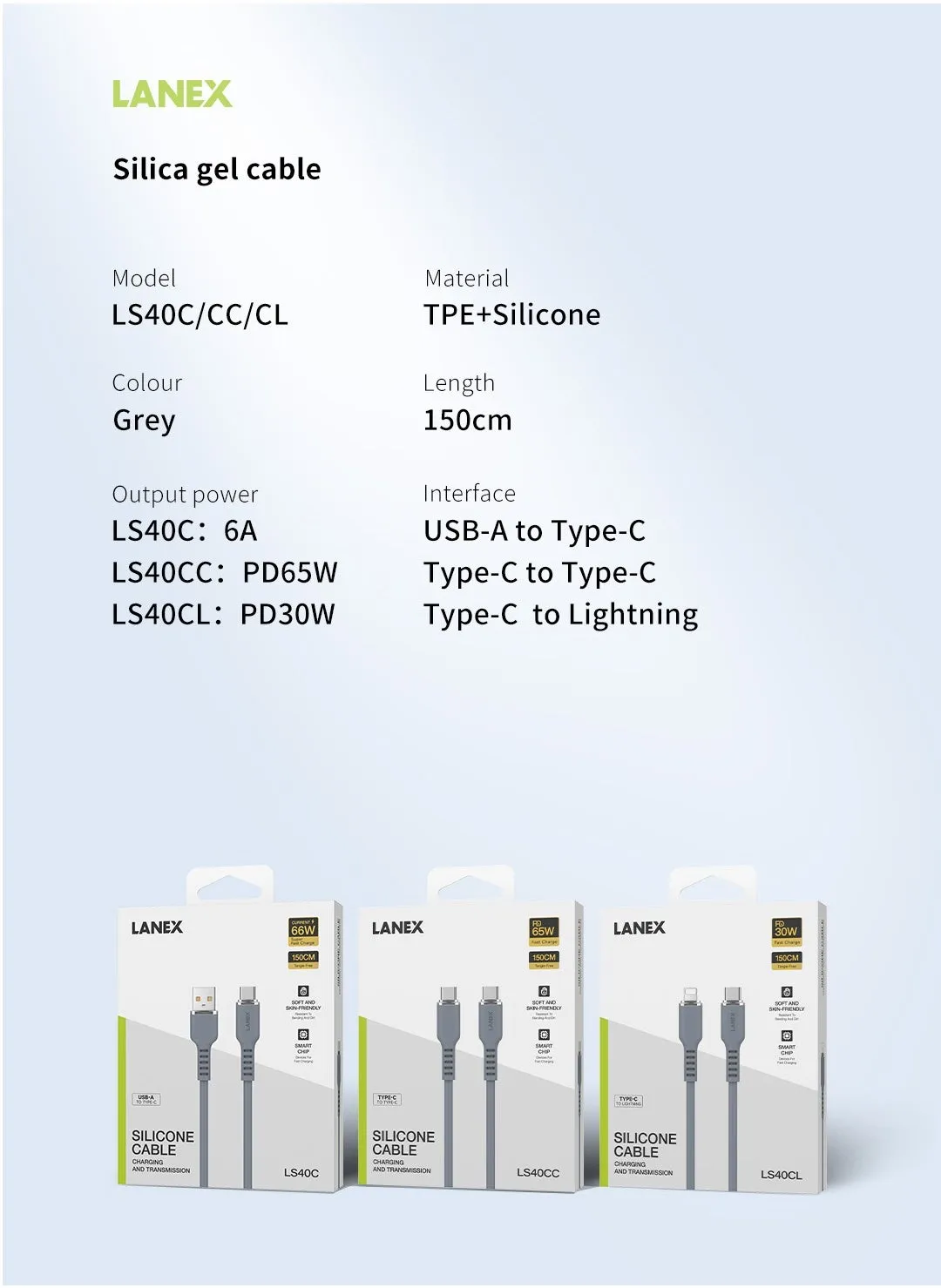 كابل شحن سريع تايب سي بطول 1.5متر بمنفذ USB الى لايتنينج بقدرة 66 وات بتقنية PD  لهاتف آيفون ١٥ برو ماكس و ١٥ برو و ١٥ عادي وجميع جوالات التي تدعم اندرويد بمنفذ تايب سي-2