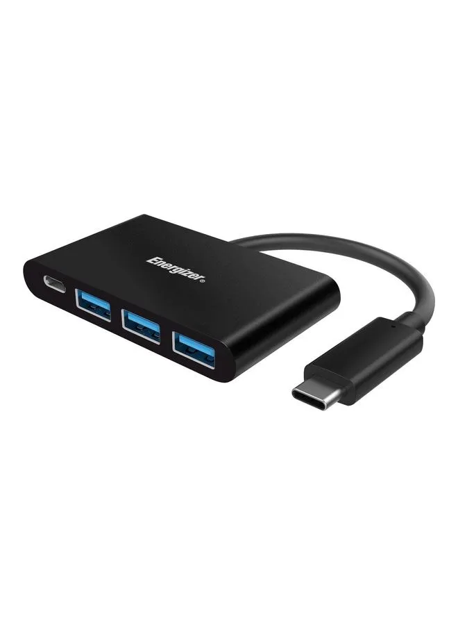 موزع من النوع C مع منفذ USB-C واحد و3 منافذ USB-A-1