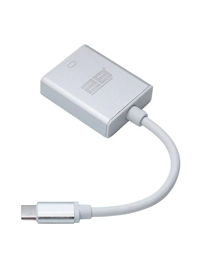 محول من Type-C ذكر إلى HDMI أنثى فضي-1