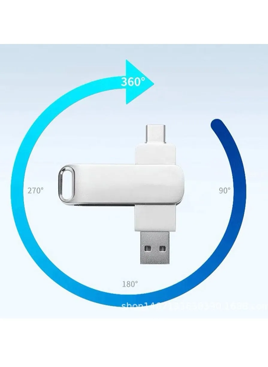 محرك فلاش USB للهاتف المحمول من النوع c 128 جيجا واجهة مزدوجة محرك فلاش USB للكمبيوتر صور توسيع بطاقة الذاكرة ثنائية الغرض تخزين الروبوت-2